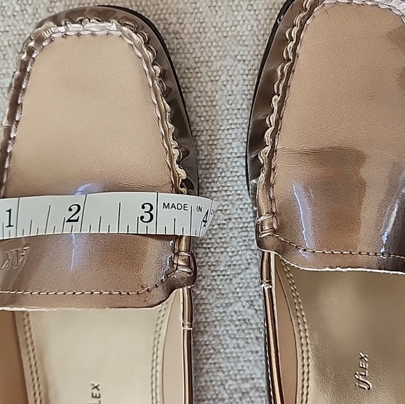 Anne Klein Metallic Gold Loafers Women Size 9 - Picture 7 of 7
